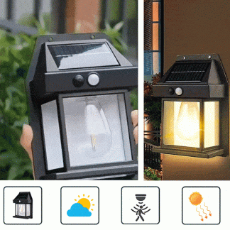 Solarna lampa ścienna GlowBright