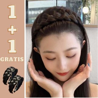 Opaska do włosów z warkoczem 1+1 GRATIS
