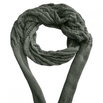 CozyWrap Dzianinowy szalik z krabem