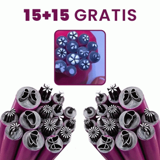Zestaw stempli NailArt 15+15 GRATIS