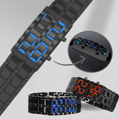 Cyfrowy zegarek LED na rękę - TechTime