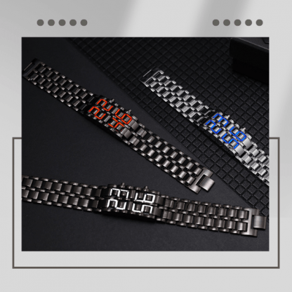Cyfrowy zegarek LED na rękę - TechTime