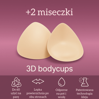 Wkładki 3D do powiększania biustu - BodyCups