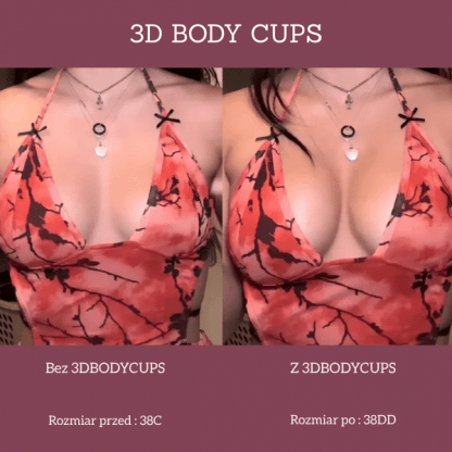 Wkładki 3D do powiększania biustu - BodyCups